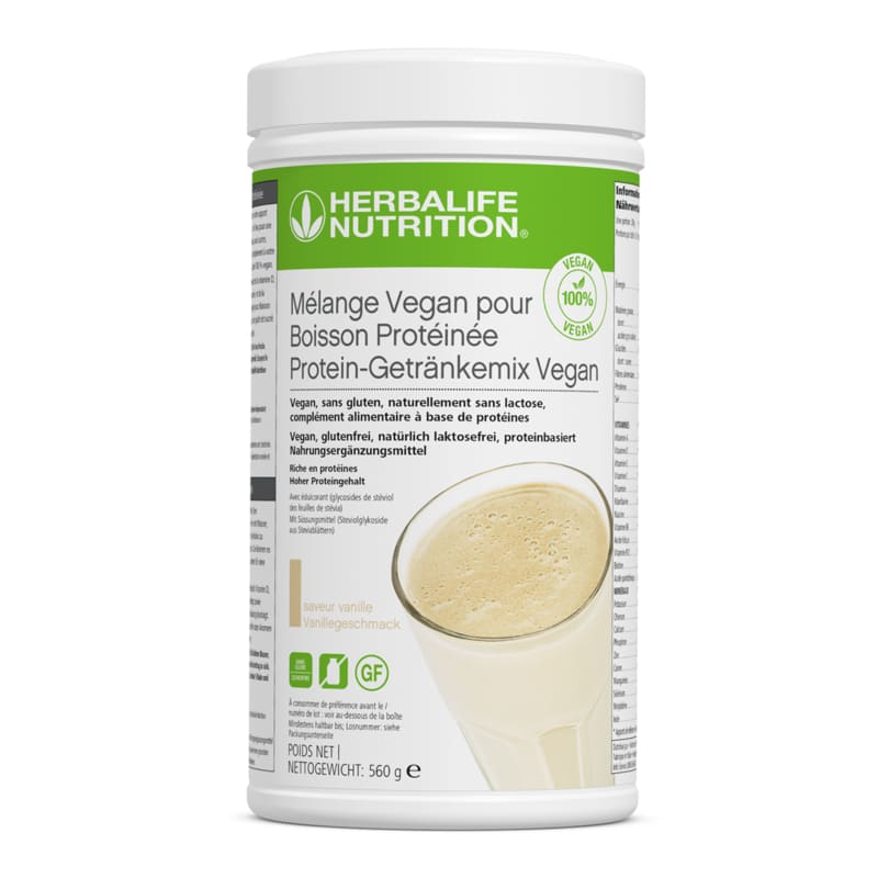Herbalife Protein Getränkemix Vegan Vanillegeschmack 560g