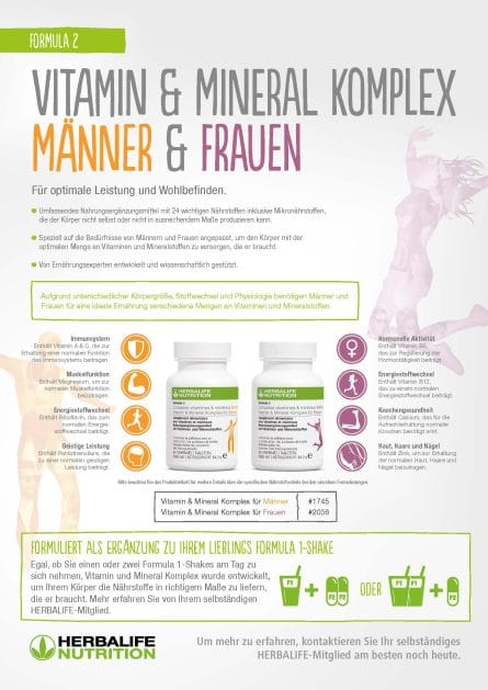Herbalife Formula 2 - Vitamin & Mineral Komplex