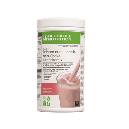 Herbalife Formula 1 ohne Soja, Laktose und Gluten-Himbeere und Weisse Schokolade 500g – Bild 1